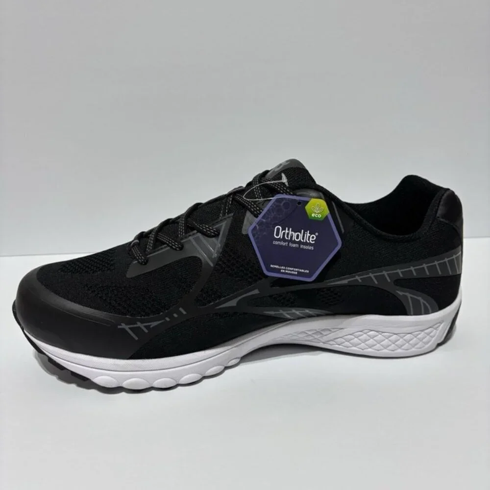 Propet Men’s One LT Black Sneakers, Size 16 X(3E)
